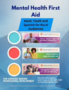 Adult, Youth & Spanish Mental Health First Aid Courses