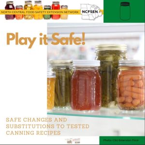 Play it Safe! Safe Changes and Substitutions to Tested Canning Recipes