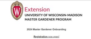2024 Master Gardener Onboarding Registration Now Open